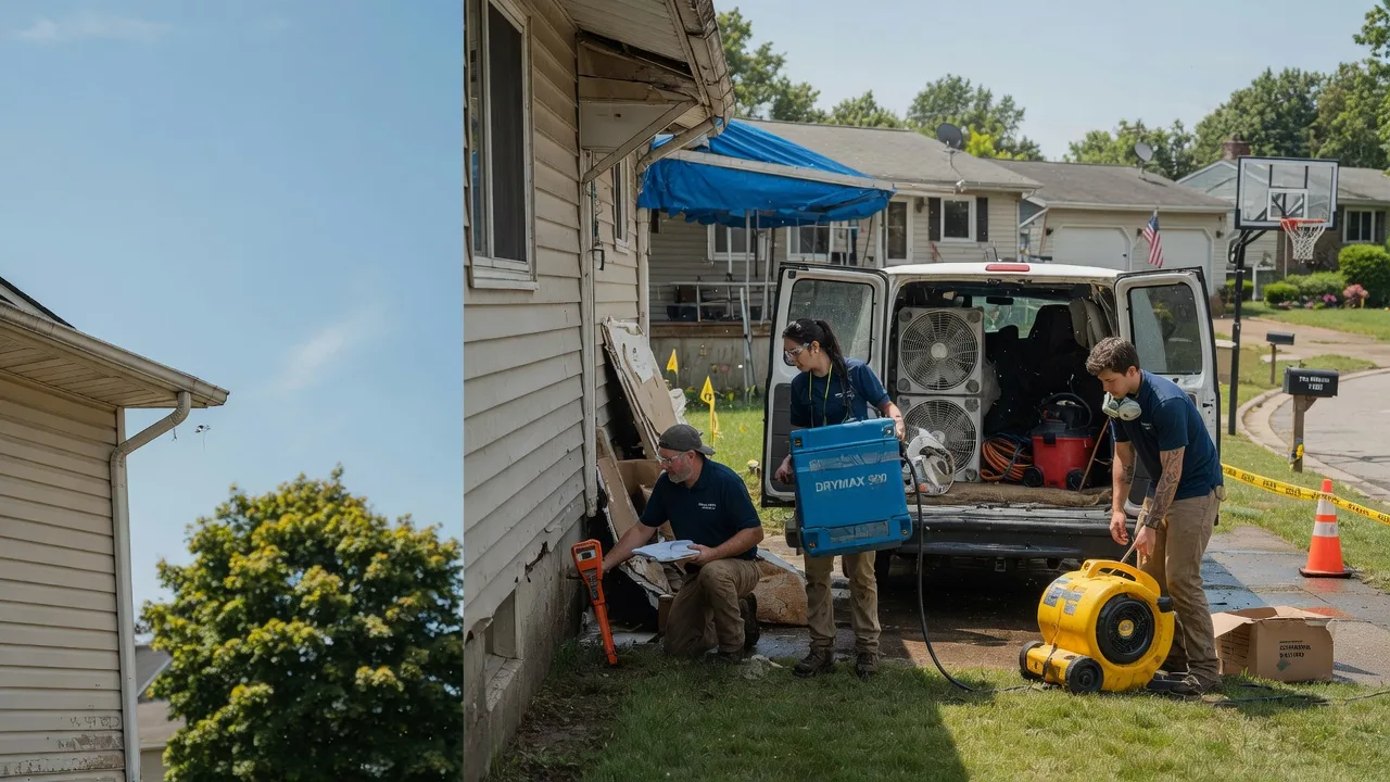 Ceiling Leak Cleanup in Embarrass, WI near me